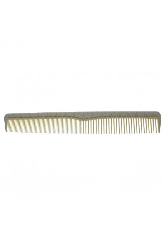 Professional ivory hair comb, white