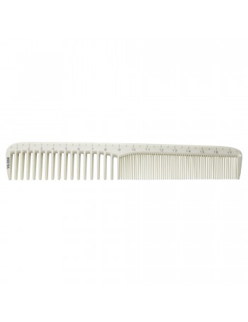 Professional ivory hair comb, white