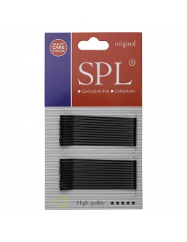 SPL Invisible Hair Clips, Black (6cm/24pcs)