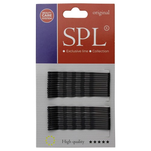 SPL invisible hair cutters, black (6 cm/24 pcs.)
