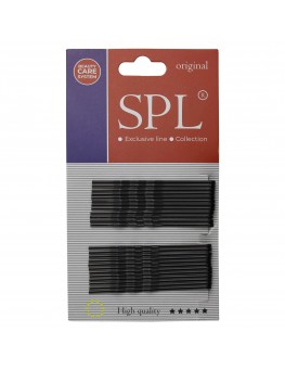 SPL invisible hair cutters, black (7 cm/24 pcs.)