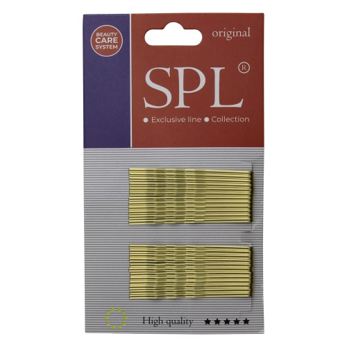 Invisible SPL milling hair clips, gold (5.5 cm/24 pcs.)