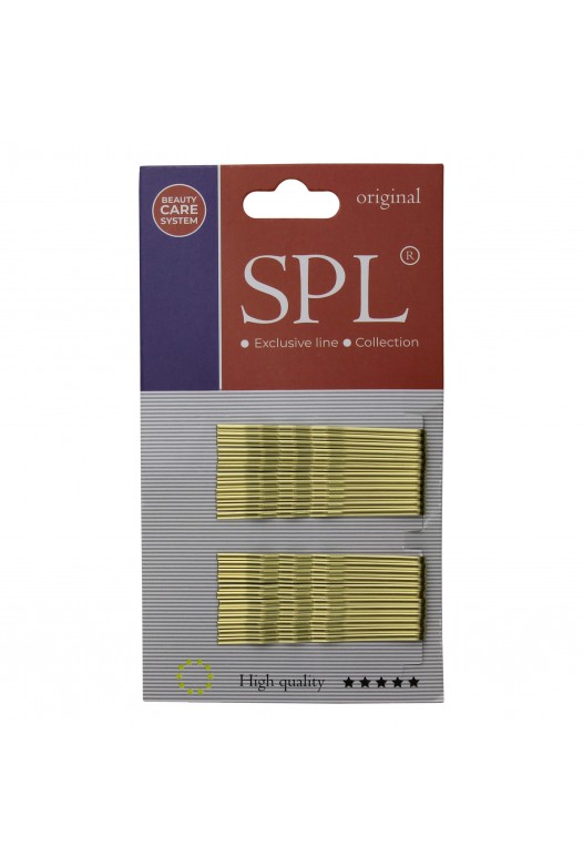 Invisible SPL milling hair clips, gold (5.5 cm/24 pcs.)