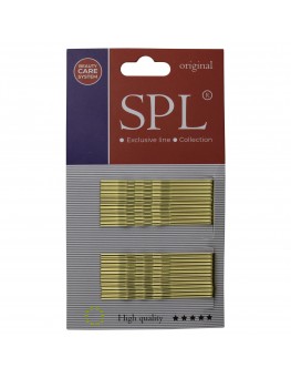 Invisible SPL milling hair clips, gold (6 cm/24 pcs.)