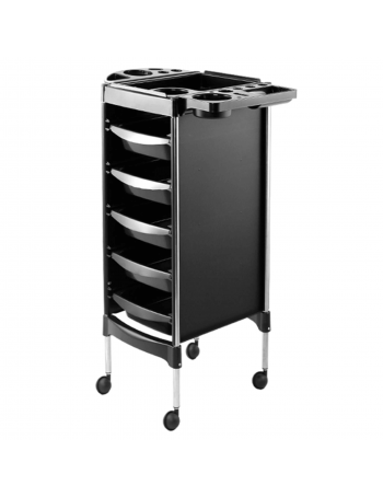 Hairdressing trolley for beauty salons for 5 working compartments SPL 578-002