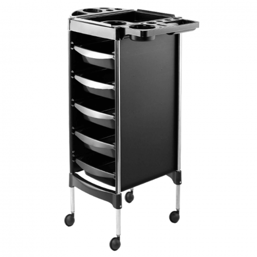 Hairdressing trolley for beauty salons for 5 working compartments SPL 578-002