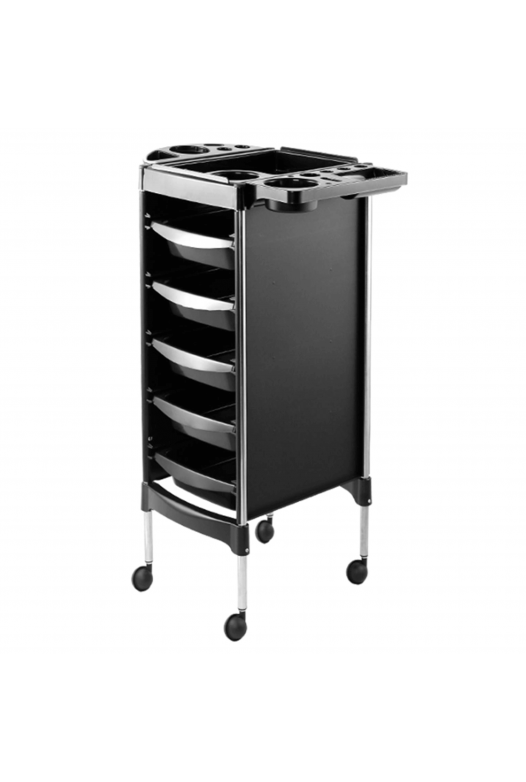 Hairdressing trolley for beauty salons for 5 working compartments SPL 578-002