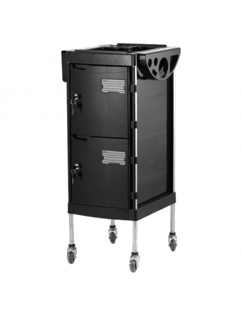 Hairdressing trolley for beauty salons with 4 closed working compartments with a lock SPL 578-004