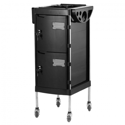 Hairdressing trolley for beauty salons with 4 closed working compartments with a lock SPL 578-004