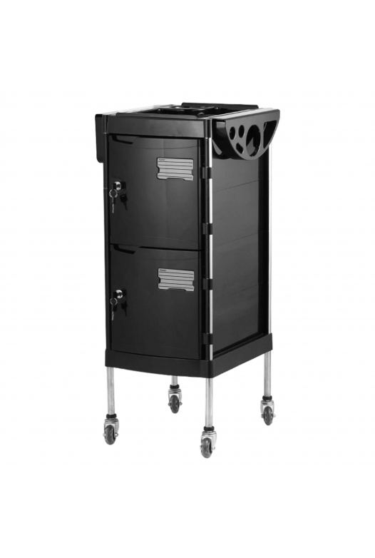 Hairdressing trolley for beauty salons with 4 closed working compartments with a lock SPL 578-004