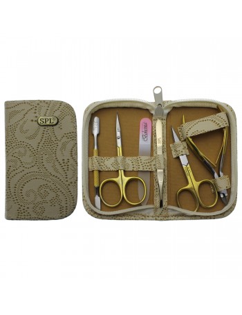 Manicure set "Beige perforation" SPL 77109M