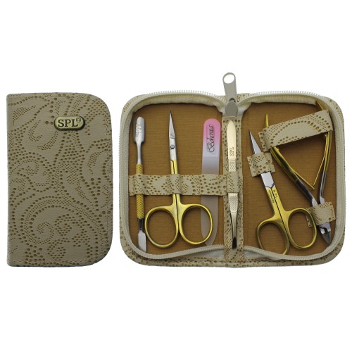 Manicure set "Beige perforation" SPL 77109M