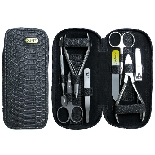 Manicure set "Black anaconda" SPL 77601BR