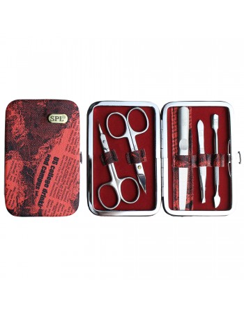 Manicure set "Red newspaper" SPL 77803AC