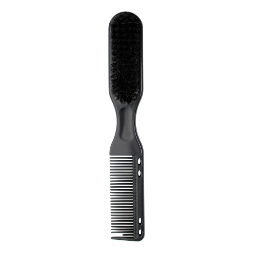 Fade brush with a comb