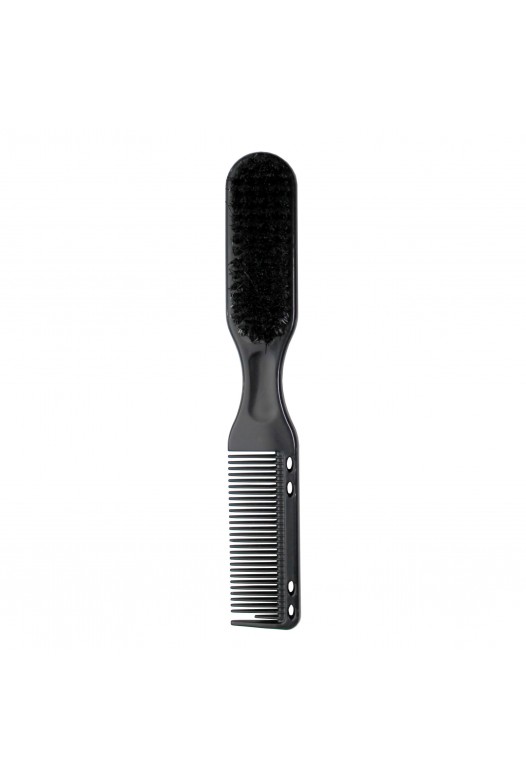 Fade brush with a comb