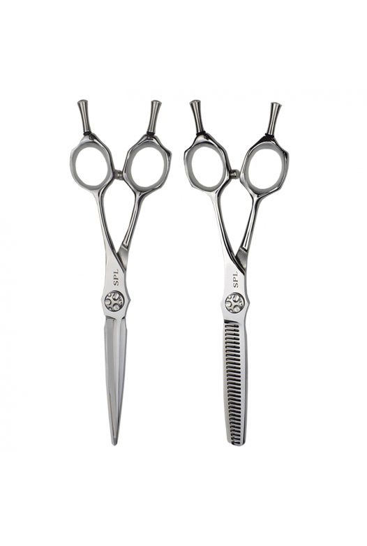 Set of professional hairdressing scissors SPL 90033-60 and 90033-63, size 6.0 (art. 90033-02)