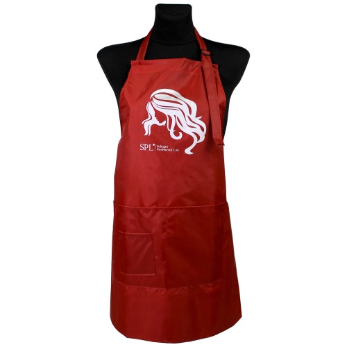 Red one-sided apron "Medium"