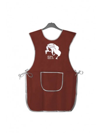 Maroon double-sided apron