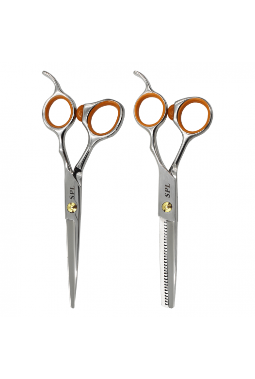 Set of professional hairdressing scissors SPL 91060-60 and 91630-63, size 6.0 (art. 91060-02)