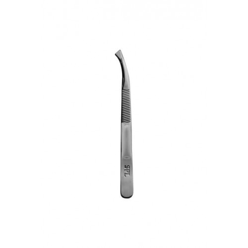 Curved and bevelled tweezers