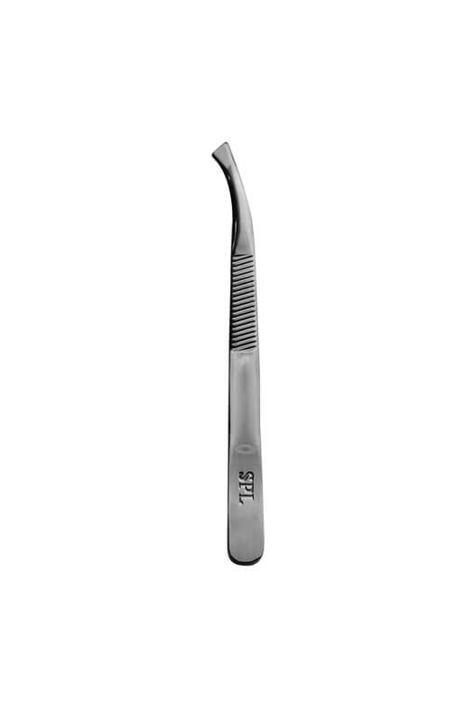 Curved and bevelled tweezers