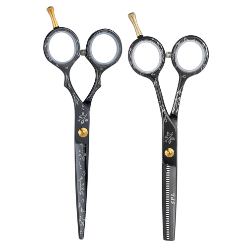 Set of professional hairdressing scissors SPL 95355-55 and 95535-35, size 5.5 (article 95355-02)