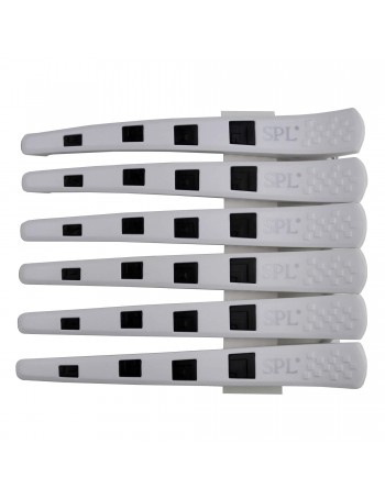 Hair clips with silicone insert SPL, 6 pcs, 964091