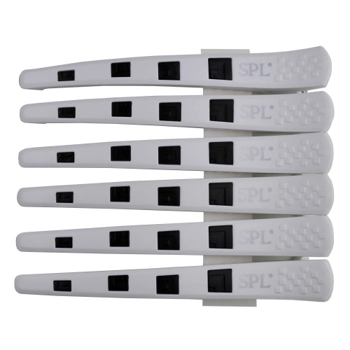 Hair clips with silicone insert SPL, 6 pcs, 964091