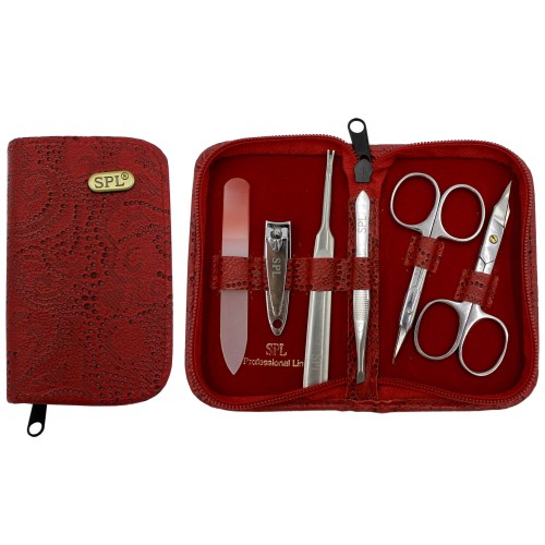 Manicure set "Red perforation"