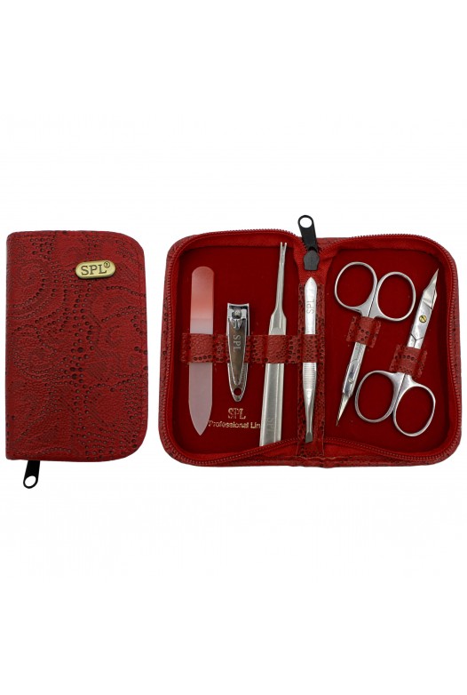 Manicure set "Red perforation"