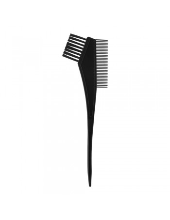 Tinting brush with comb, black