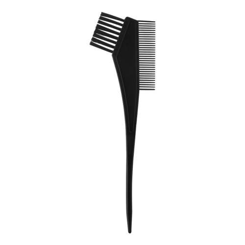 Tinting brush with comb, black