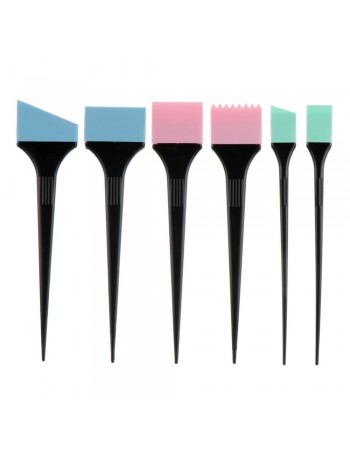 Silicone brushes for hair dyeing (set)