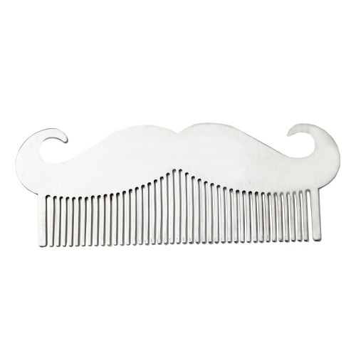 Metal barber comb for beard and hair