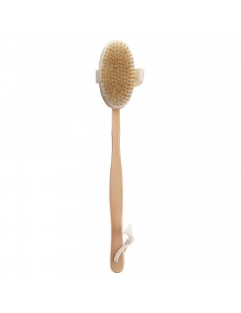 Massaging shower brush with wooden handle SPL
