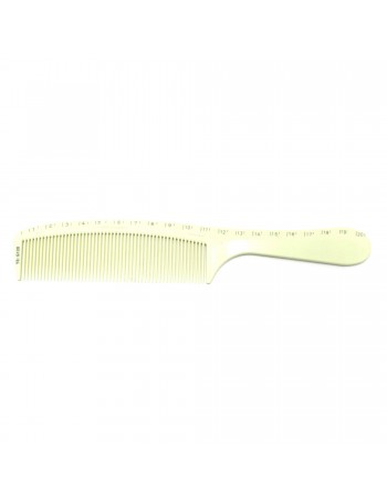 Professional ivory hair comb, white