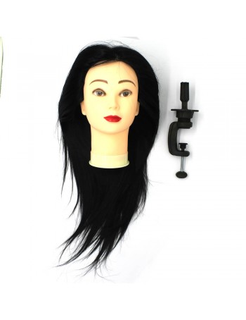 Учебный манекен "Брюнетка" с искусственными волосами